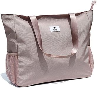 LARGE BEACH BAG Water Resistant Lightweight 20 inch Women Oversize Tote Bag for Gym Beach Travel Pool Yoga Nurse, Pink Purple, X-Large