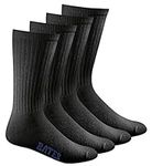 Bates Men's Cotton Duty Socks,Black
