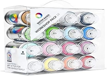 Montana Colors Pack Spray Water Based 16 Colors - Spray a Base de Agua, 100 ml, Set de 16 Piezas