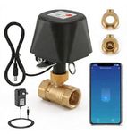 Smart 1" NPT WiFi Shutoff Water Ball Valve, Smart App Control, 4 Timer Modes, Supports 2.4 GHz WiFi Only, Various Sizes, Brass Valve, Upgrade Version