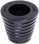 DGQ Patio Umbrella Cone Umbrella Wedge Plug Fits 1.5" Umbrella for Patio Table Hole Opening 2.5 Inch or Base 1.9 to 2.5 inch (Black)