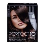 Clairol Perfect 10 by Nice'n Easy Permanent Hair Dye, 4 Dark Brown Hair Color, 1 Count