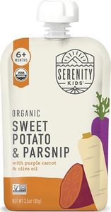 Serenity Kids Organic Baby Food Pouches, No Added Sugar, 3.5 Oz, 12 Pack