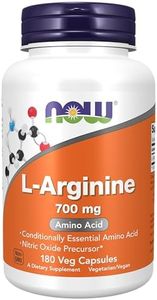 NOW Foods Supplements, L-Arginine 700 mg, Nitric Oxide Precursor*, Amino Acid, 180 Veg Capsules