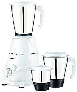 Bajaj Rex 500W Mixer Grinder with Nutri-Pro Feature, 3 Jars, White