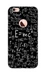 VediArt Designer Printed Polycarbonate Plastic Back Cover for Apple iPhone 6/6s - Logo Cut - Physics Formulas Design - Multicolor