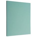 JAM PAPER Matte 28lb Paper - 215.9 x 279.4 mm (8 1/2" x 11") Letter - Aqua Blue - 50 Sheets/Pack