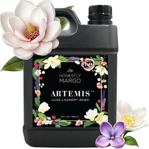 Honestly Margo Artemis Luxury Laundry Detergent (64 oz, Pack of 1) – Laundry Detergent Scented with Almond, White Lilies, Amber Musk & Peach Perfume | Delicate Laundry Detergent, Liquid Soap, 11 Loads