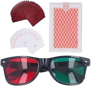 Colorblind Poker Card Red Green Color Glasses Eyesight Corrective Amblyopia Training Cards for Children Improve Eyesight, Amblyopia Training