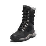 Timberland,Women's,WHITE LDG MID WP INS BLK,JET BLACK,090M