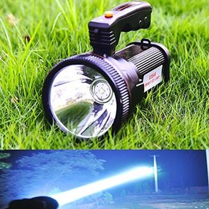 ODEAR Super Bright Torch Searchlight Handheld Portable LED Spotlight USB Rechargeable Flashlight for Mining,Camping, Hiking, Fishing