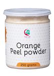 Orange peel powder 250 grams | 100% Natural care for Acne, Tan & Blackheads | Effective DIY face mask ingredient | Rich in Vitamin C | Helps get a glowing skin | by Yogi's Gift®