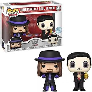 Funko PoP! Wrestle Mania IX- Undertaker and Paul Bearer Vinyl Figure 2 Pack, 10 cm Height