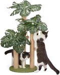 Cat Scratching Post,80cm Tall Cat Scratcher Post Cat Scratching Posts Cat Tree with 3 Scratching Poles & Dangling Ball for Indoor Outdoor Kitty Cat (Style B)