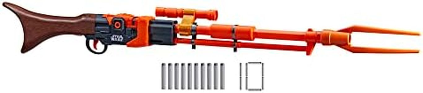 Nerf Star Wars Amban Phase-Pulse Blaster, The Mandalorian, Scope, 10 Official Elite Darts, Breech Load, 50.25 Inches Long (Amazon Exclusive)