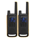 Motorola Talkabout T82 Extreme PMR446 2-Way Walkie Talkie Radio Twin Pack - Yellow / Black