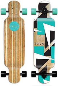 SOLA Bamboo Premium Graphic Design Complete Longboard Skateboard - 36 to 38 inch (Future)