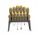 INGCO Tools Kit 18Pcs Screwdriver and Precision Screwdriver Set HKSD1828