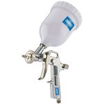 Draper Gravity Feed Air Spray Gun | 500ml Spray Paint Gun Air Compressor | Adjustable Air Flow | 92971, Silver