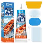 EPN Air Mattress Patch Kit, Waterproof Vinyl Pool Liner Repair Kit for Inflatables, Air Mattress, Swimming Ring, Tent, Bounce House, Inflatable Toys, Hot Tub, PVC Boat, Raft, Kayak (80ml*1)