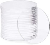 Bright Creations 3mm Clear Acrylic Disks, Round Circles for Arts and Craft Supplies (2.25 in Diameter, 20 Pack)