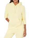 Amazon Essentials Women's Fleece Pullover Hoodie, Light Yellow, Medium