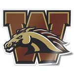 Collegiate NCAA Car Decal Made from Premium Weatherproof Vinyl (Western Michigan University)