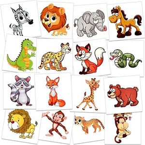 LEIAOLY Animals, Insects, Sea Animals (350 PCS) kids waterproof temporary tattoos,children's temporary tattoo toys,boy face tattoo stickers,Goody Bag Stuffers Party Bag Fillers