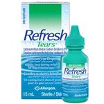 Refresh Tears Ophthalmic Solution, Eye Drops for Dry Eye Relief, Compatible with Lenses, 15ml