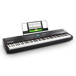 Alesis Recital Pro - 88 Key Digital Piano Keyboard with Hammer Action Weighted Keys, 2x20W Speakers, 12 Voices, Record and Lesson Mode, FX and Display