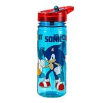 Zawadi Global Sonic the Hedgehog 580ml Water Bottle for Kids School Drinks Bottle Made of Durable Ecozen Reusable BPA Free