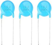 20pcs 20KV 1nF 0.001uF Ceramic Disc Capacitors 1000PF Capacitor 102 High Voltage Ceramic Capacitor Kit for Electronic Accurate Instruments