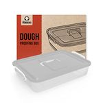 Chef Pomodoro Pizza Dough Proofing Box, Pizza Dough Container, Household Pizza Dough Tray With Convenient Carry Handle (Grey)