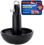 Five Oceans 8Lb Boat Anchor, Mushroom Anchor, Black PVC Vinyl Coating, Excellent Holding Power on Muddy Weeded Bottoms, 1-Piece Cast-Iron Construction - FO4631