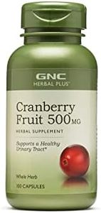 GNC Herbal Plus Cranberry Fruit 500mg, 100 Capsules, Supports a Healthy Urinary Tract