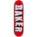 Baker Brand Logo Skateboard Deck - White - 8.25"