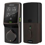 LOCKLY PGD728FVB Secure Plus Deadbolt - Bluetooth Smart Lock, Fingerprint Lock on Door, Touchscreen Keypad, App Control, Venetian Bronze