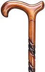 Whopper Handmade Wooden Unfolding Twisted Walking Cane Walking Cane with Comfort Grip Handle, Walking Stick 36 Inch