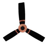 RR Signature (Previously Luminous) Jaipur Tamra 1200mm Designer Ceiling Fan for Home and Office with BEE 3-Star Rating and 40% Energy Saving (2 Year Warranty, Abu Black)