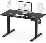 FLEXISPOT QN1 Standing Desk ONE PIECE Desktop Electric Height Adjustable Desk Sit Stand Desk Adjustable Desk Stand Up Desk with Backpack Hook Memory Smart Pannel