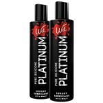 Wet Platinum Silicone-Based 3 Ounce (2 Pack) Premium Personal Luxury Collection Lubricant for Men, Women & Couples, Condom Safe, Hypoallergenic, Glycerin & Paraben Free