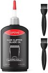 opove Premium Hair Clipper Blade Lubricating Oil for Clippers, Trimmers, Groomers, Rust Prevention, 4.05oz/120ml, 1 Pack with Clean Brushes