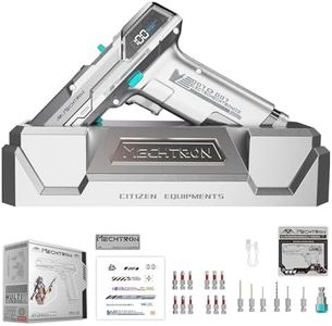 Holiday & Birthday Gift for Him & DIY Lovers - Gun-Shaped Cyberpunk Power Tool | 8V AI Dual-Speed Impact Drill (6 Drill Bits+12 Screwdriver Bits) | Cool Desk Decor (G007S-PRO)