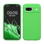 kwmobile Case Compatible with Google Pixel 8a Case - TPU Silicone Phone Cover with Soft Finish - Lime Green