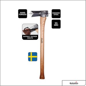 Hultafors Hand-Forged Splitting Axe – 705mm Wood Handle
