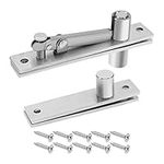 OTOTEC Door Pivot Hinge 360 Degree Rotation Hidden Door Shaft Pivot Hinges for Wood Doors Stainless Steel Heavy Duty Hinges with Fixing Screws