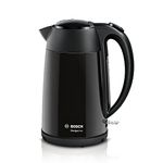 Bosch DesignLine TWK3P423GB Stainless Steel Cordless Kettle, 1.7 Litres, 3000W - Black