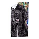 CafePress Newfoundland Painting Large Beach Towel, Soft 30"x60" Towel with Unique Design