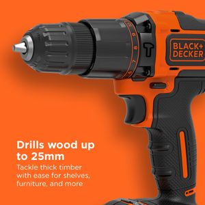 BLACK+DECKER 18V Hammer Drill – Cordless Power Tool