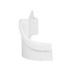 newlifeapp 240331501 PREMIUM QUALITY REFRIGERATOR DOOR SHELF END CAP, LEFT HAND, WHITE COMPATIBLE WITH FRIGIDAIRE, WHITE WESTINGHOUSE